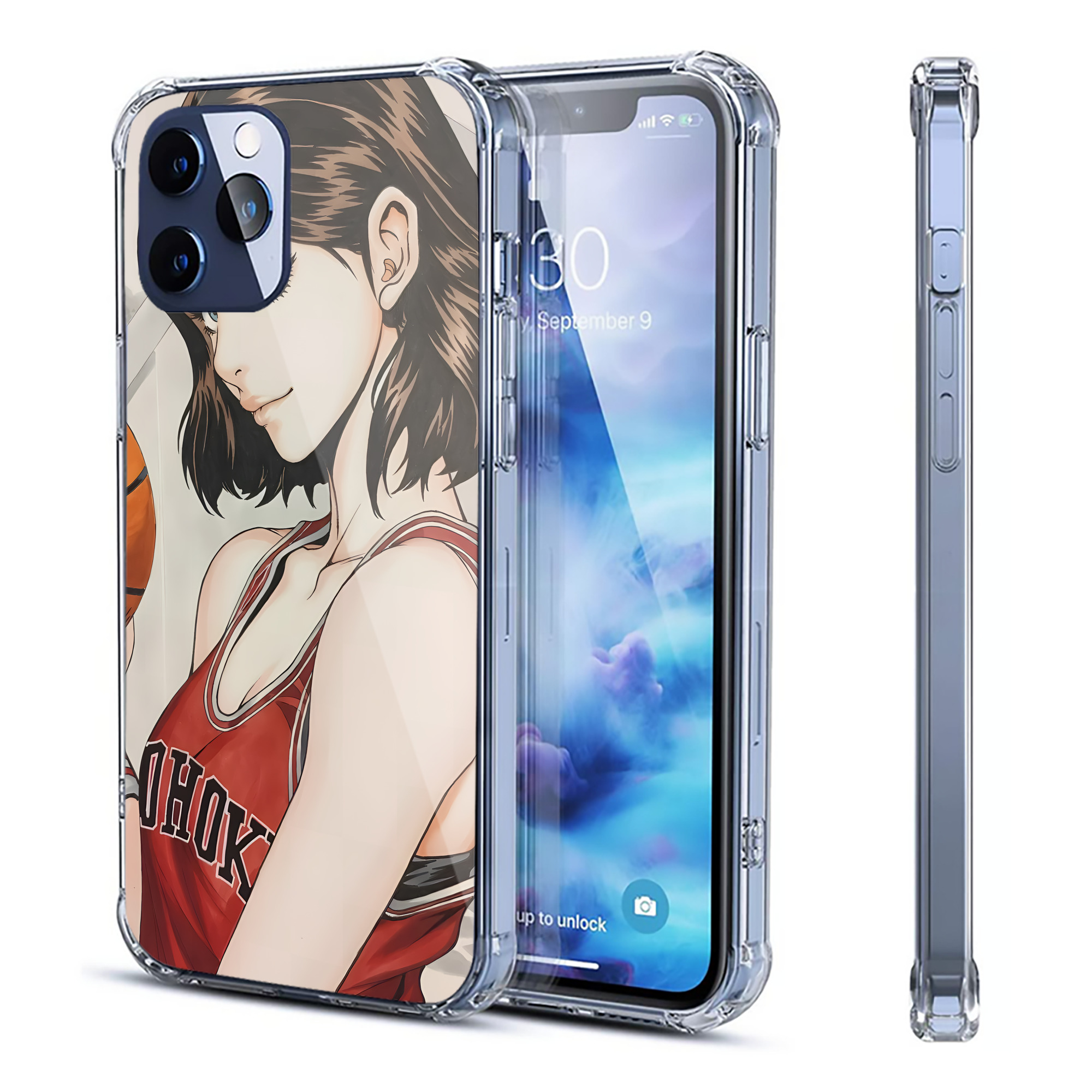 （画像用） SLAM DUNK／スラムダンク 【iPhone 12シリーズ対応】透明スマホケース（クリアソフトケース）